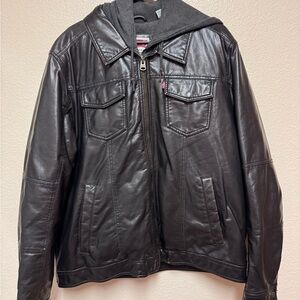 Men's Dark Brown Leather Jacket